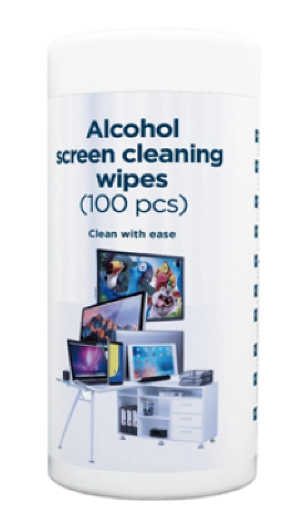 Gembird Alcohol Screen Cleaning Wipes 100pcs