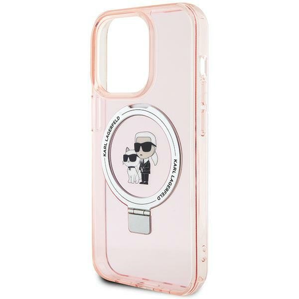 Karl Lagerfeld Ring Stand Karl&Choupettte MagSafe Back Case Защитный Чехол для Apple iPhone 15 Pro