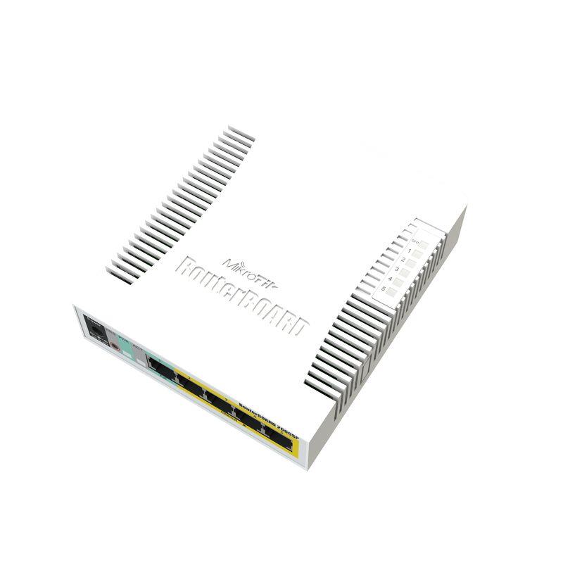 Switch | MIKROTIK | CSS106-1G-4P-1S | 5x10Base-T / 100Base-TX / 1000Base-T | 1xSFP | CSS106-1G-4P-1S