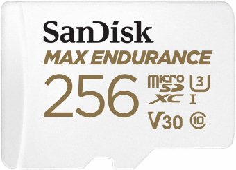 SanDisk MAX ENDURANCE microSDXC Memory Card 256GB + SD Adapter