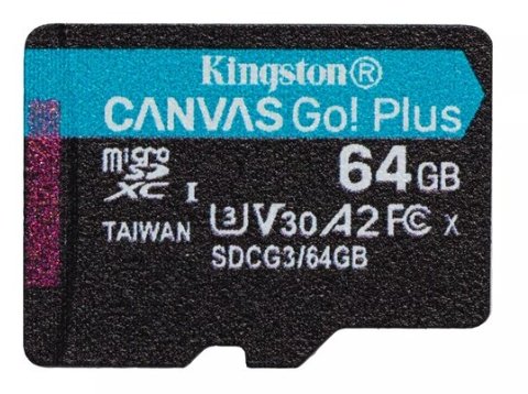 Kingston Canvas Go Plus MicroSDXC Memory Card 64GB