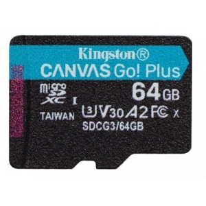 Kingston Canvas Go Plus MicroSDXC Memory Card 64GB