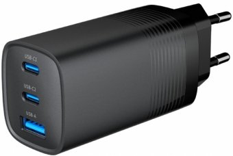 Gembird 3-port 65W GaN USB PD Зарядное устройство
