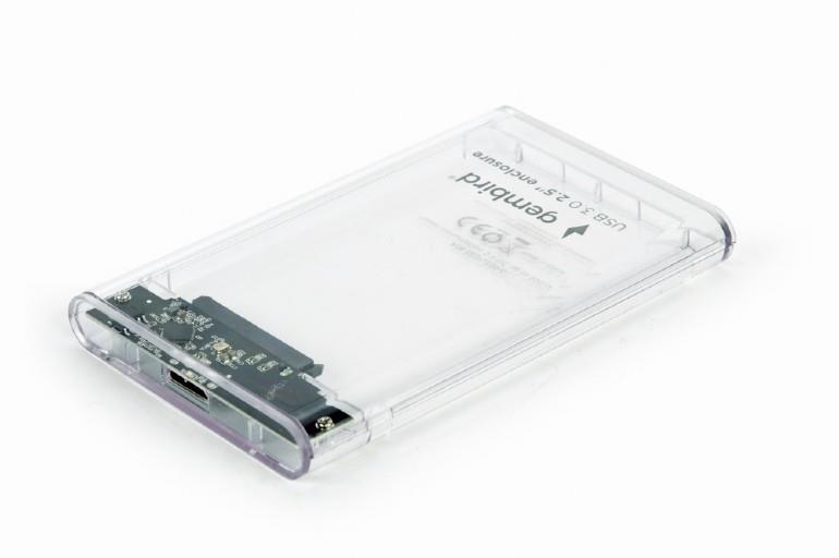 HDD CASE EXT. USB3 2.5"/TRANSPARENT EE2-U3S9-6 GEMBIRD