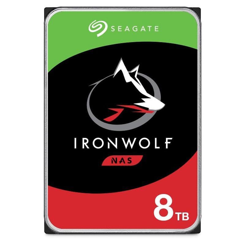 HDD | SEAGATE | IronWolf | 8TB | SATA 3.0 | 256 MB | 7200 rpm | Discs/Heads 5/10 | 3,5" | ST8000VN004