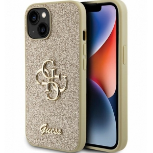 Guess Fixed Glitter Big Case Защитный Чехол для  Apple iPhone 15