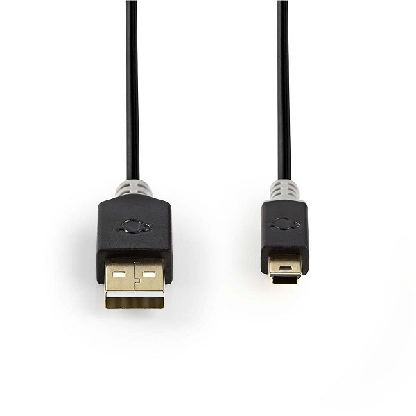 NEDIS CCBP60300AT20 Cable USB 2.0 | USB-A Male | USB Mini-B 5 pin Male | 480 Mbps | 2.0