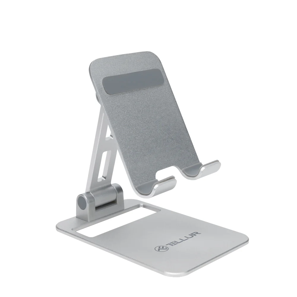 Tellur Phone Holder for desk Aluminium Silver