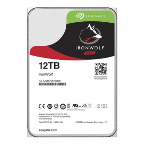 HDD | SEAGATE | IronWolf | 12TB | SATA 3.0 | 256 MB | 7200 rpm | 3,5" | ST12000VN0008