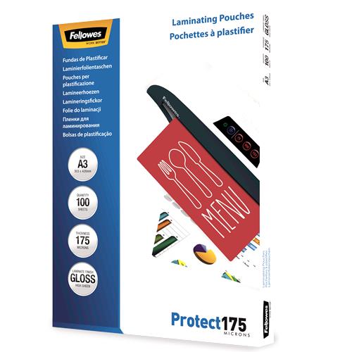 LAMINATOR POUCH GLOSSY/A3 175 100PCS 5308803 FELLOWES