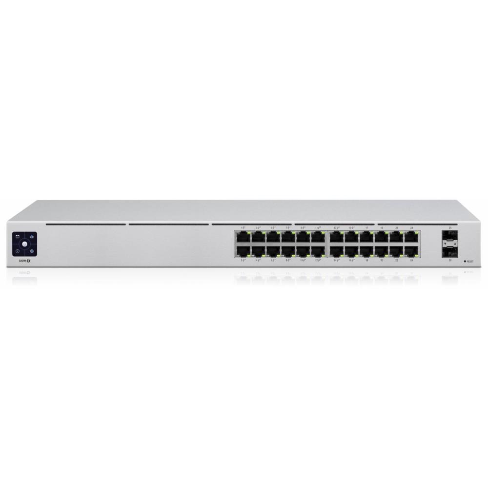 Switch | UBIQUITI | Rack 1U | 24x10Base-T / 100Base-TX / 1000Base-T | 2xSFP+ | USW-PRO-24-POE