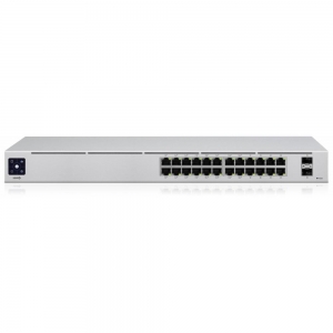 Switch | UBIQUITI | Rack 1U | 24x10Base-T / 100Base-TX / 1000Base-T | 2xSFP+ | USW-PRO-24-POE