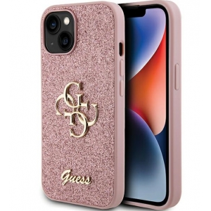 Guess Fixed Glitter Big 4G Case for Apple iPhone 15