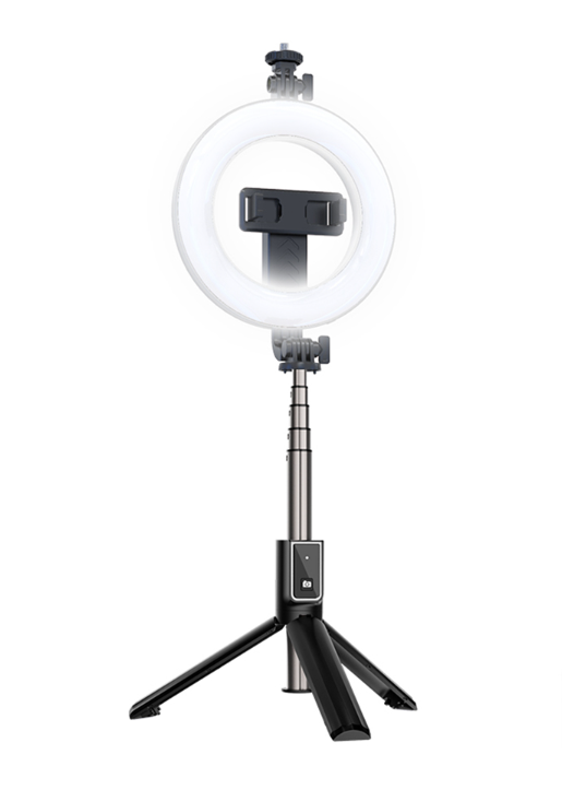 XO SS12 Selfie Stick / Tripod с Bluetooth Пультом Управления + LED лампа 95cm