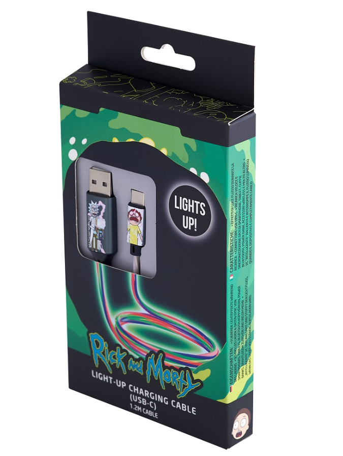 Lazerbuilt Rick & Morty Shock Провод USB / USB-C / 10W