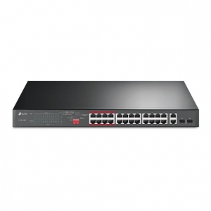 Switch | TP-LINK | TL-SL1226P | Desktop/pedestal | 24x10Base-T / 100Base-TX | 2x10Base-T / 100Base-TX / 1000Base-T | PoE+ ports 24 | TL-SL1226P