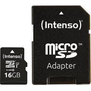 MEMORY MICRO SDHC 16GB UHS-I/W/ADAPTER 3423470 INTENSO