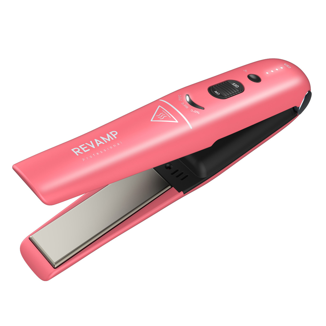 Revamp ST-1700PK-EB Progloss Liberate Cordless Ceramic Compact Hair Straightener Pink