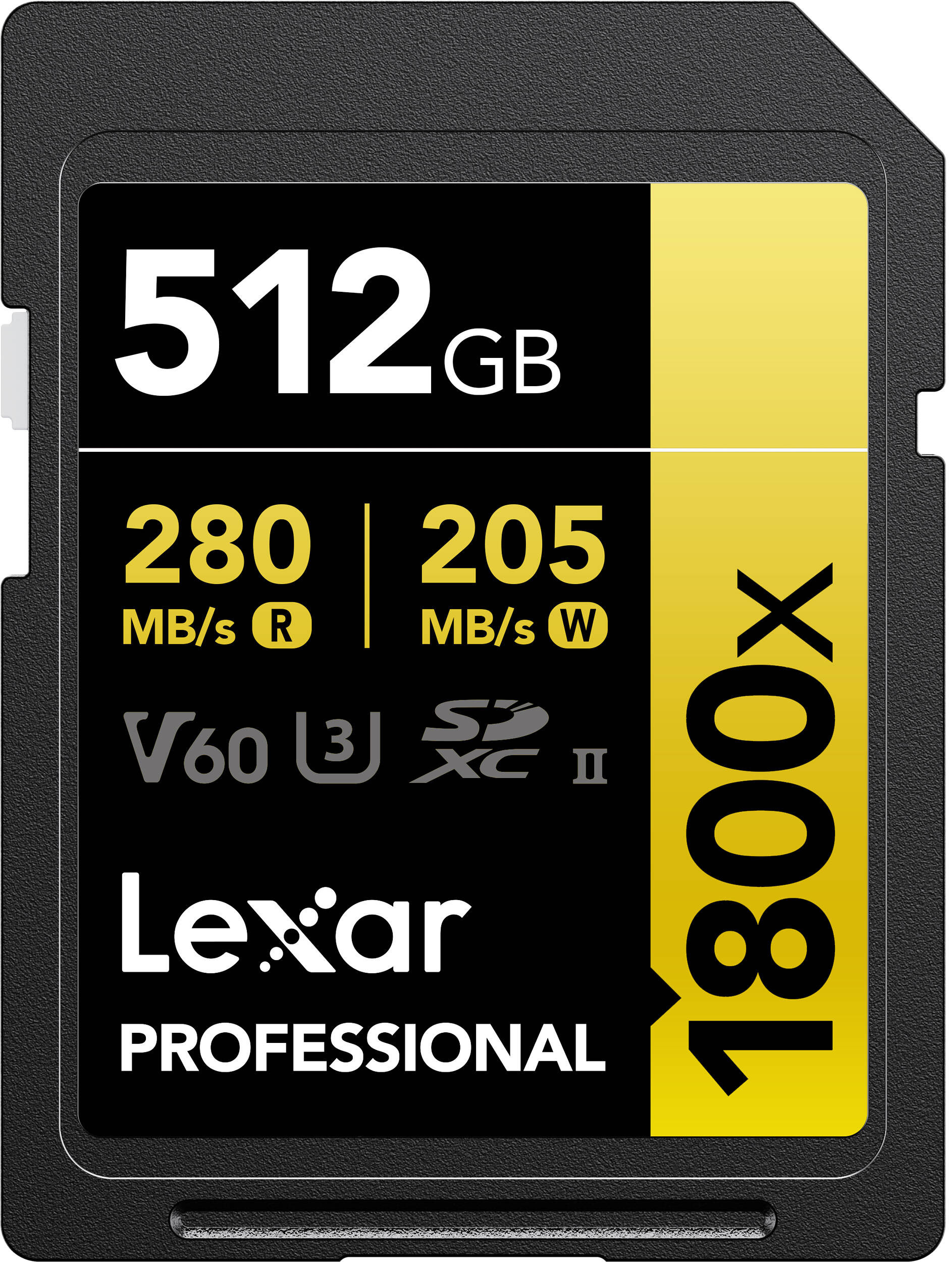 Lexar mälukaart SDXC 512GB Professional 1800x UHS-II U3 V60