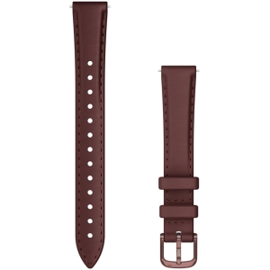 Garmin ремешок для часов Lily 2 Leather, mulberry/dark bronze