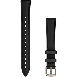 Garmin ремешок для часов Lily 2 Leather, black/cream gold