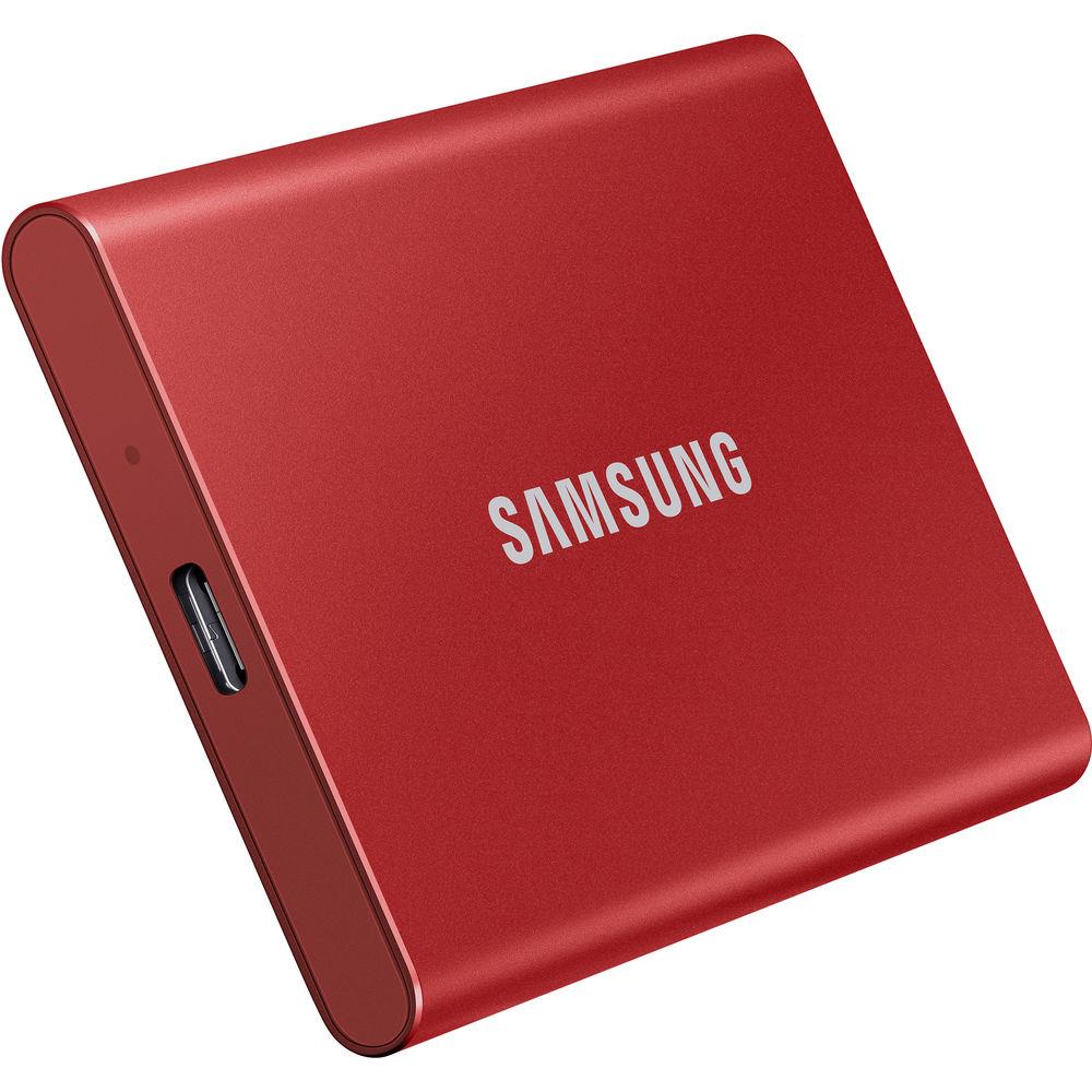 External SSD | SAMSUNG | T7 | 2TB | USB 3.1 | Write speed 1000 MBytes/sec | Read speed 1050 MBytes/sec | MU-PC2T0R/WW