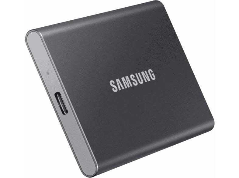 External SSD | SAMSUNG | T7 | 500GB | USB 3.2 | Write speed 1000 MBytes/sec | Read speed 1050 MBytes/sec | MU-PC500T/WW