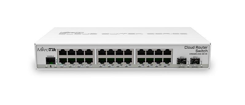 Switch | MIKROTIK | CRS326-24G-2S+IN | 24x10Base-T / 100Base-TX / 1000Base-T | 2xSFP+ | CRS326-24G-2S+IN
