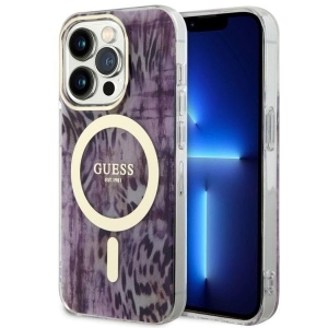 Guess GUHMP14XHLEOPWP Back Case for Apple iPhone 14 Pro Max