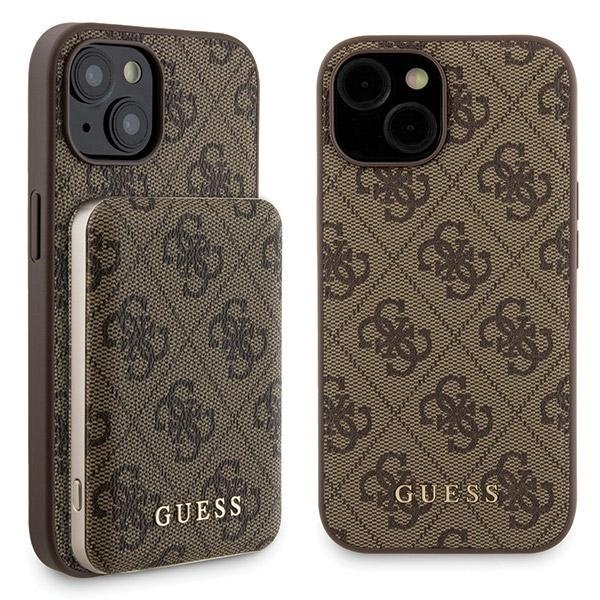 Guess GUBPM5P15S4GEMGW Rear Cover + Powerbank for Apple iPhone 15
