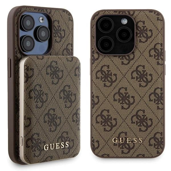 Guess GUBPM5P15L4GEMGW Rear Cover + Powerbank for Apple iPhone 15 Pro