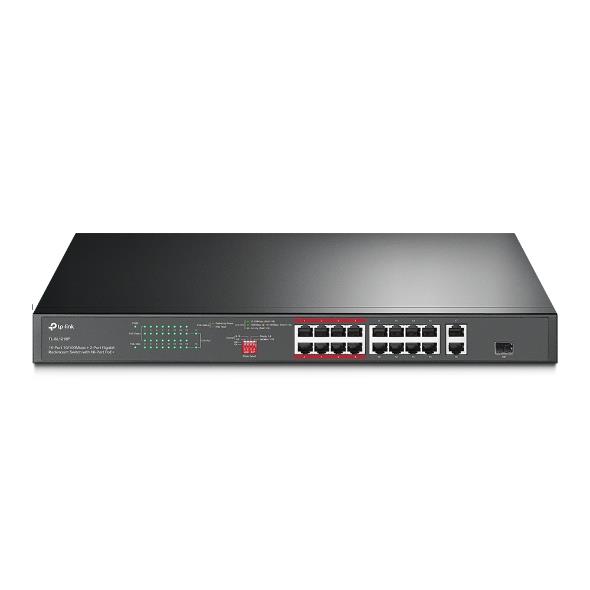 NET SWITCH 16PORT 10/100M POE+/1SFP TL-SL1218P TP-LINK