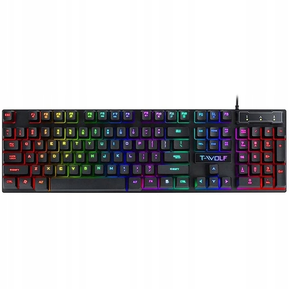 T-WOLF T20 Wired Gaming Keyboard RGB (EN)