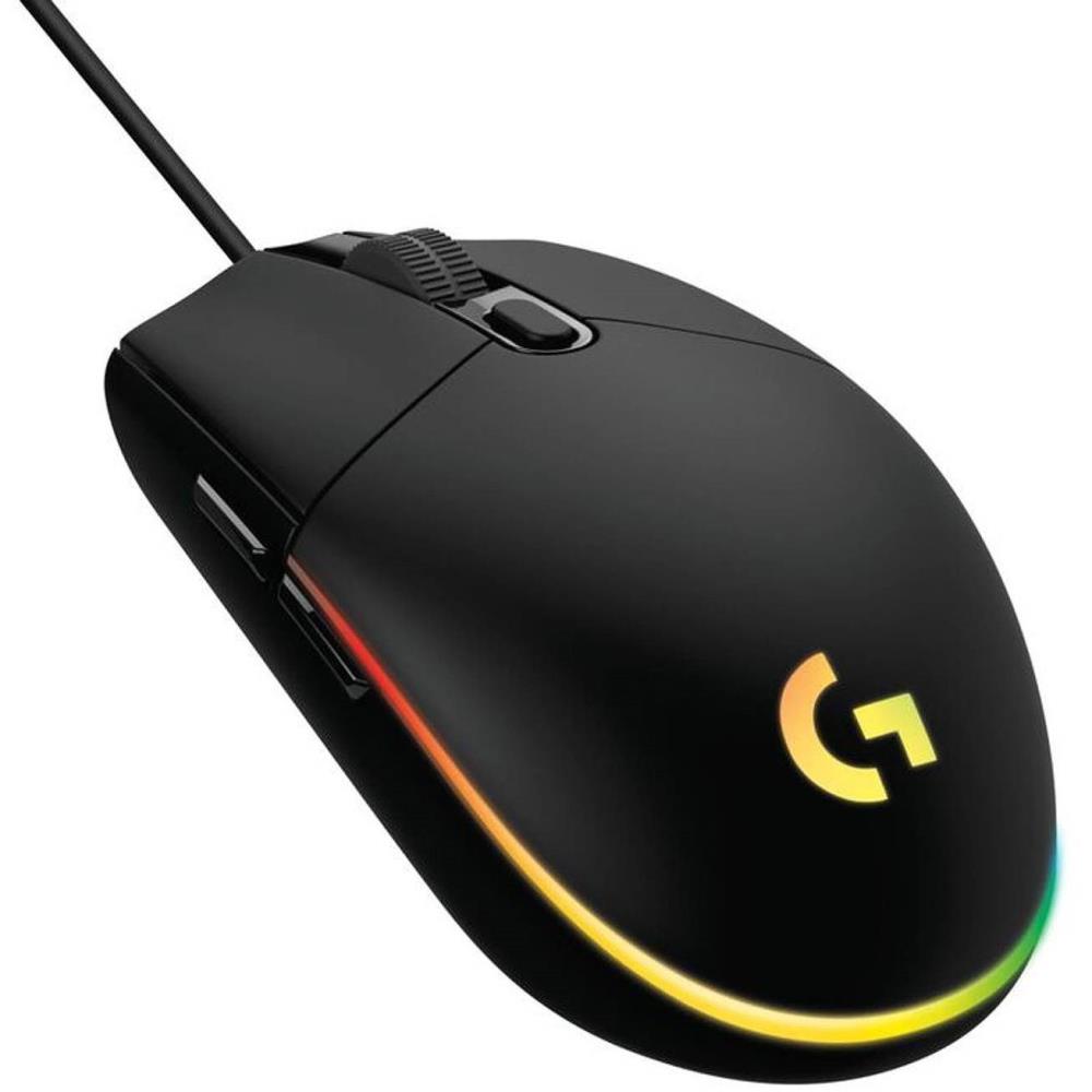 MOUSE USB OPTICAL G203/BLACK 910-005796 LOGITECH