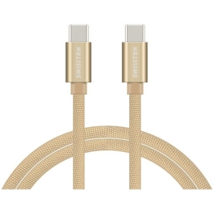Swissten Textile Fast Charge 3A USB-C / USB-C Кабель для передачи данных и зарядки 1.2m