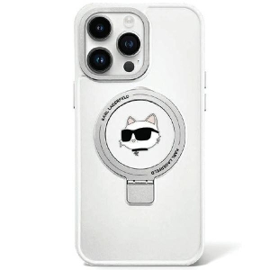 Karl Lagerfeld Ring Stand Choupette Head MagSafe Back Case Защитный Чехол для Apple iPhone 15 Plus