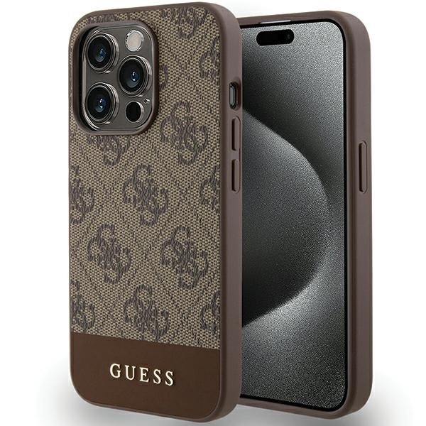 Guess GUHCP15LG4GLBR Rear Cover for Apple iPhone 15 Pro