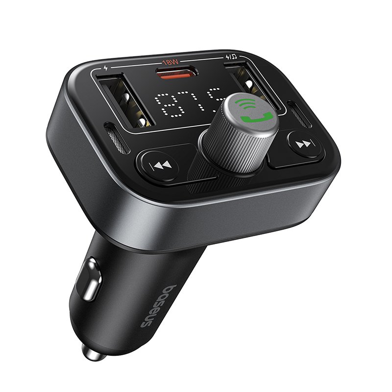 Baseus S-09 Car FM Transmitter Bluetooth 5.3 / 2x USB + USB-C