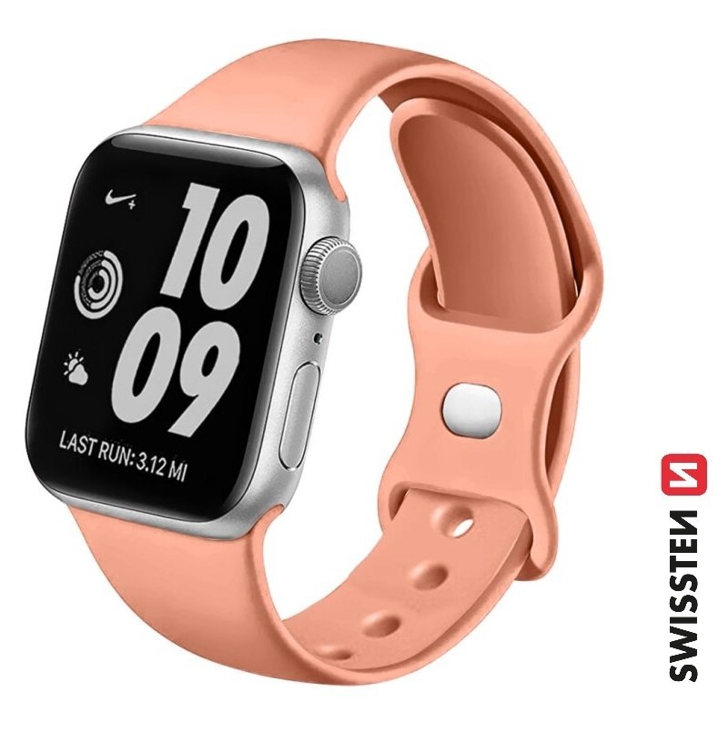 Swissten Силиконовый Pемешок для Apple Watch 38 / 40 mm
