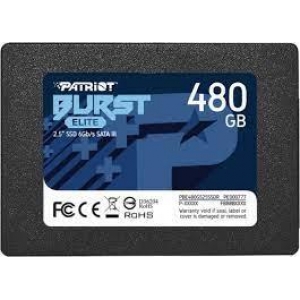 SSD | PATRIOT | Burst Elite | 480GB | SATA 3.0 | 3D NAND | Write speed 320 MBytes/sec | Read speed 450 MBytes/sec | 2,5" | TBW 200 TB | PBE480GS25SSDR