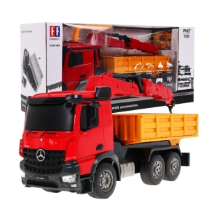 Double E R/C Mercedes-Benz Arocs HDS Crane Toy Car 2.4G