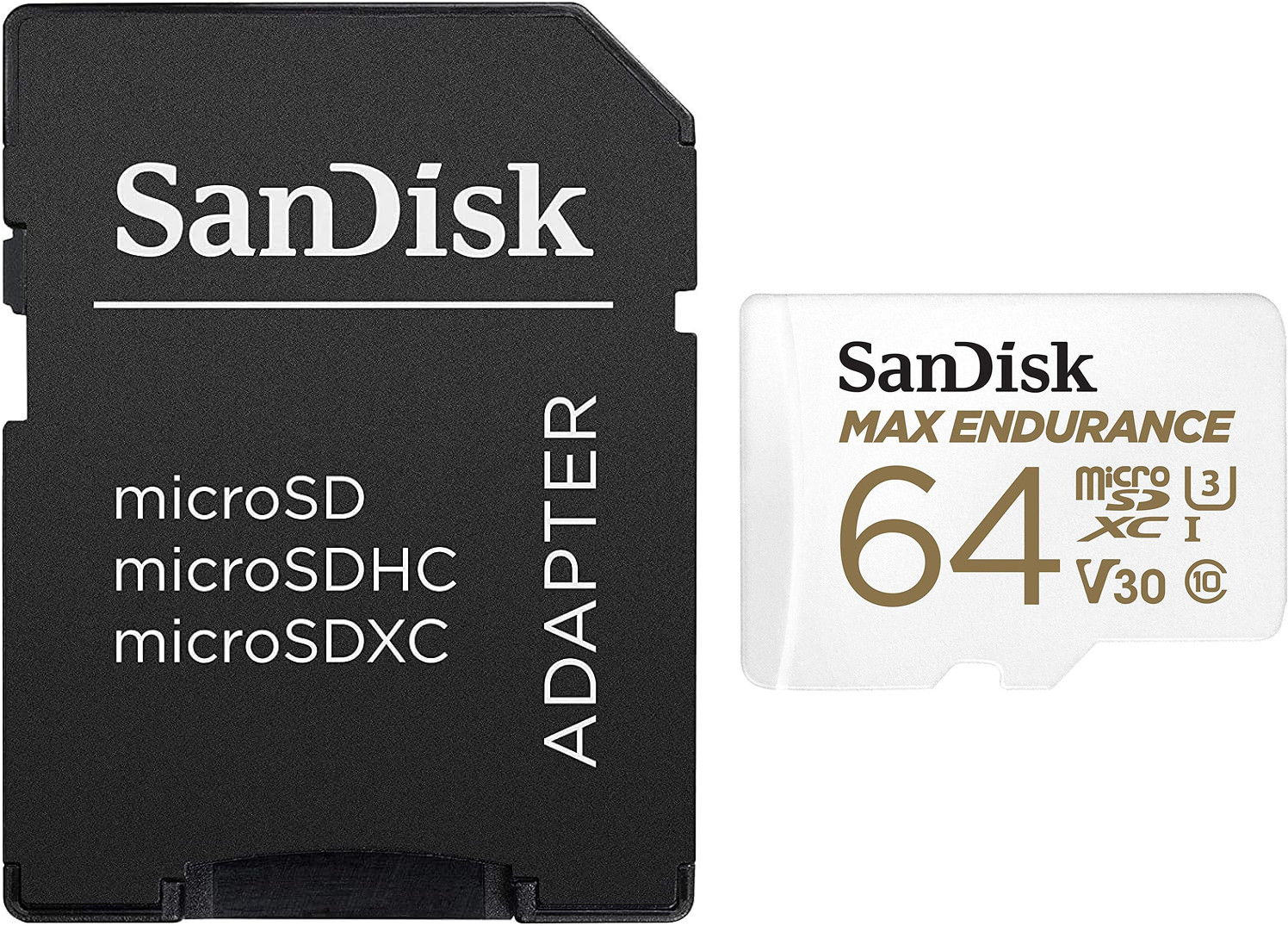 Sandisk карта памяти microSDXC 64GB Max Endurance + адаптер