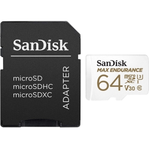 Sandisk карта памяти microSDXC 64GB Max Endurance + адаптер