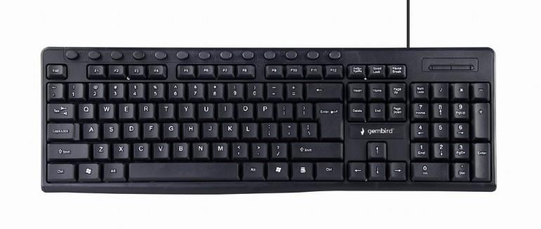 KEYBOARD MULTIMEDIA USB ENG/BLACK KB-UM-107 GEMBIRD