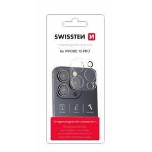 Swissten Tempered Glass For Camera Lens For Apple iPhone 15 Pro