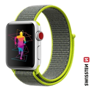 Swissten Нейлоновый Pемешок для Apple Watch 42 / 44 / 45 / 49 mm