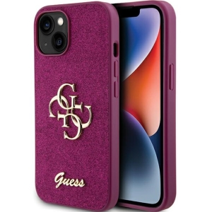 Guess Fixed Glitter Big 4G Case for Apple iPhone 15