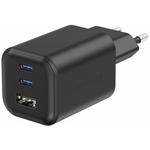 Swissten Travel Charger GaN 2x USB-C / PD USB-A / 18W QC / 65W