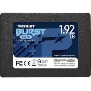 SSD | PATRIOT | Burst Elite | 1.92TB | SATA 3.0 | 3D NAND | Write speed 320 MBytes/sec | Read speed 450 MBytes/sec | 2,5" | TBW 800 TB | PBE192TS25SSDR