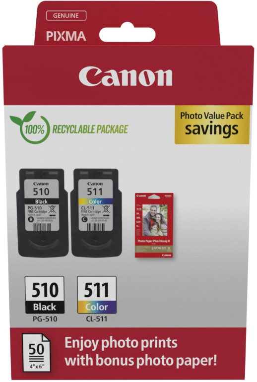 Canon tint PG-510/CL-511 Value Pack